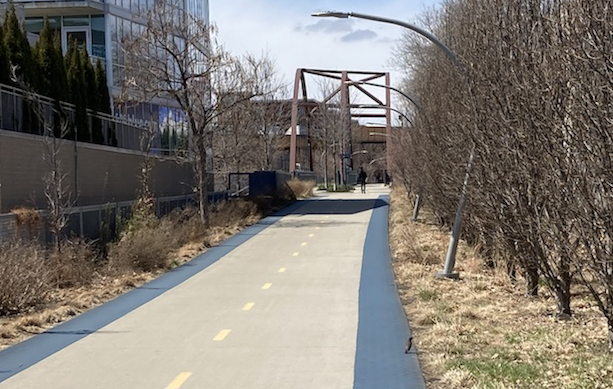 A bridge on the 606 trail