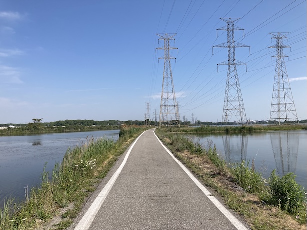 Bike trail along Wolf Lake