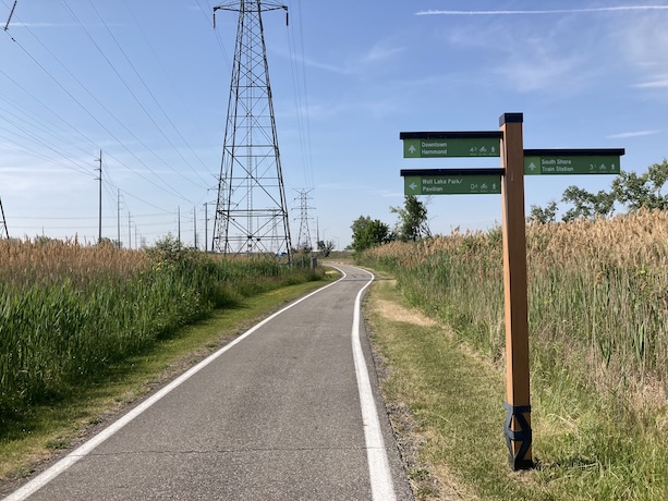 Bike trail in Wolf Lake area