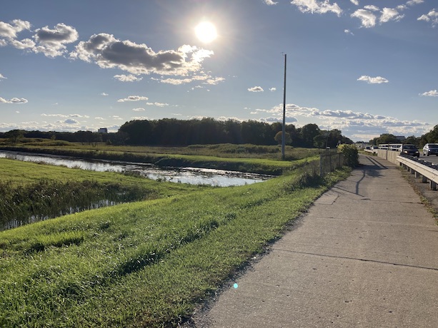 The trail next to Golf Rd