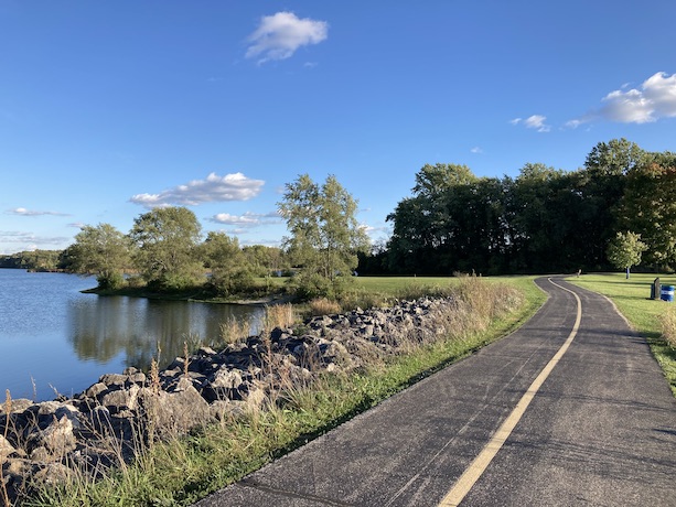 A portion of the trail in Busse Woods