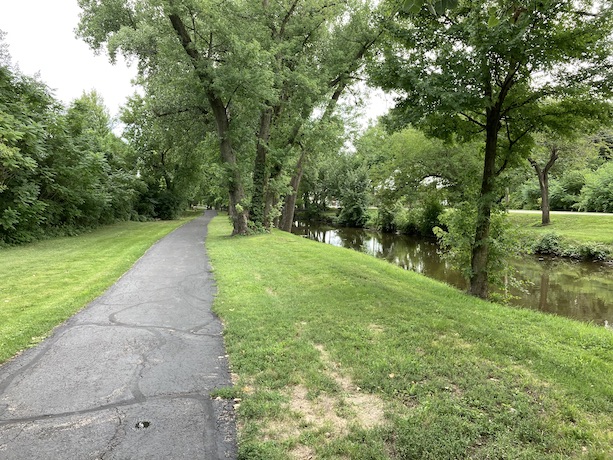 The trail in Lockport, IL