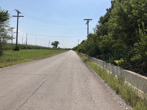 Road section on Canal Bank Rd