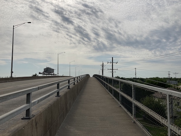 Bridge crossing the Chicago Sanitary and Ship Canal in Romeoville, IL