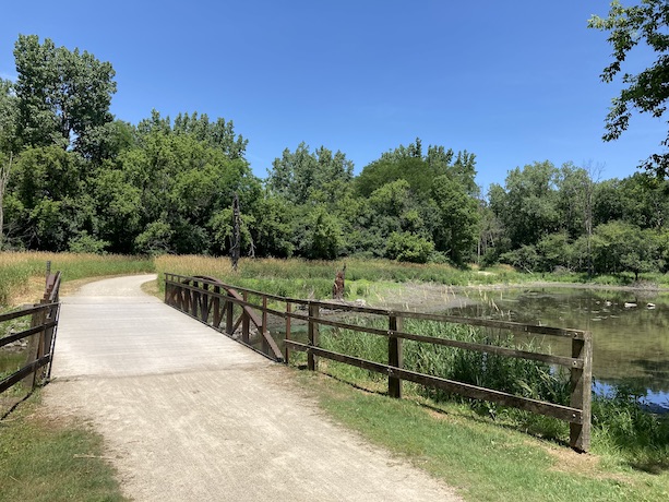 A bridge on the trail