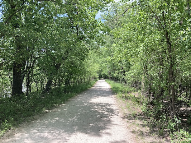 Near the southern endpoint of the trail