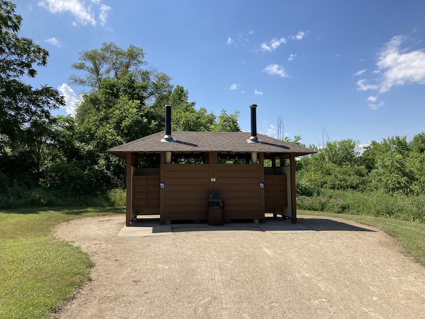 Public restroom on the trail