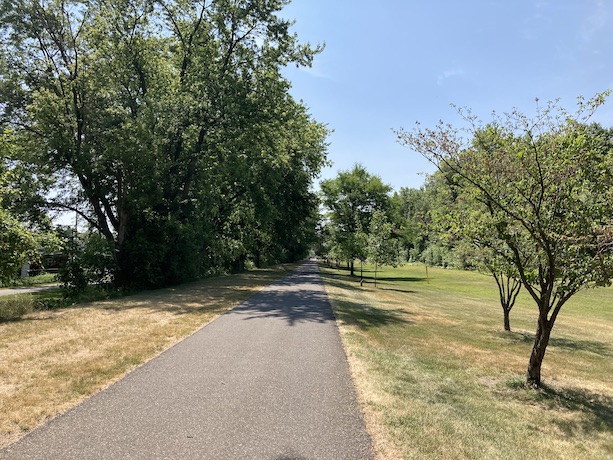 The trail in Griffith, IN