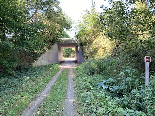 Mile 17 of the Glacial Drumlin trail (17 miles west of Waukesha)