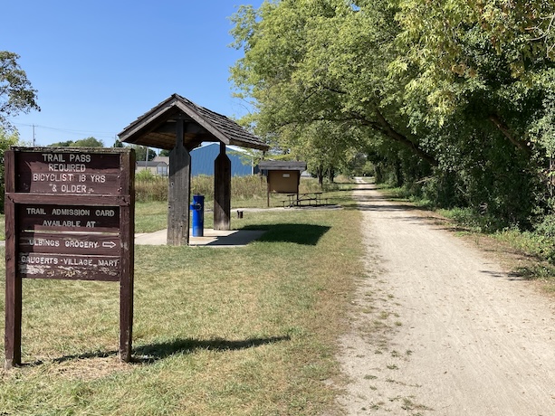 A trailhead in Sullivan, Wisconsin