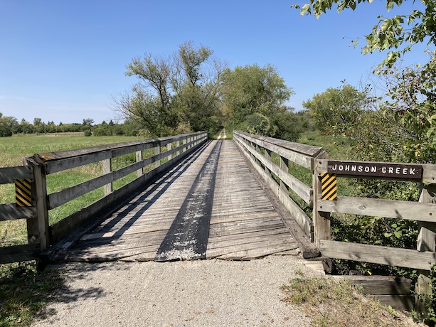 Bridge over Johnson Creek near Jefferson, Wisconsin