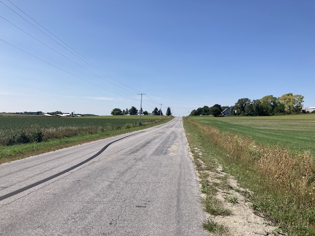 On Junction Rd in Jefferson, Wisconsin (this is the short on-street portion of the trail)