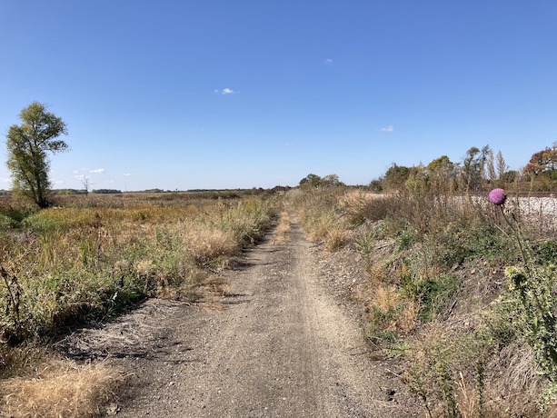 Trail alongside a railway