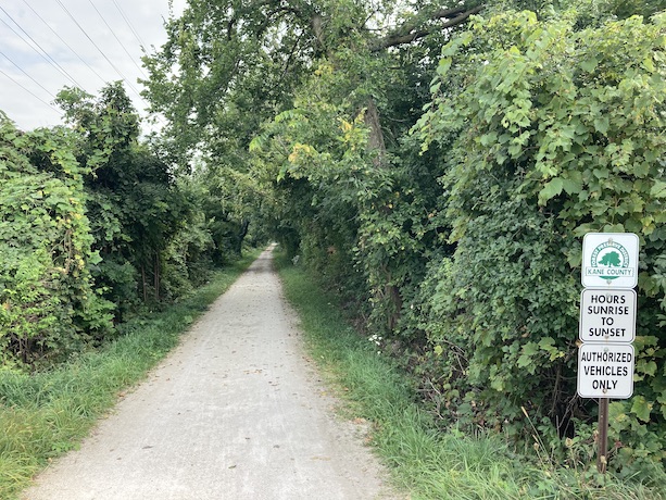 The trail in Kane County