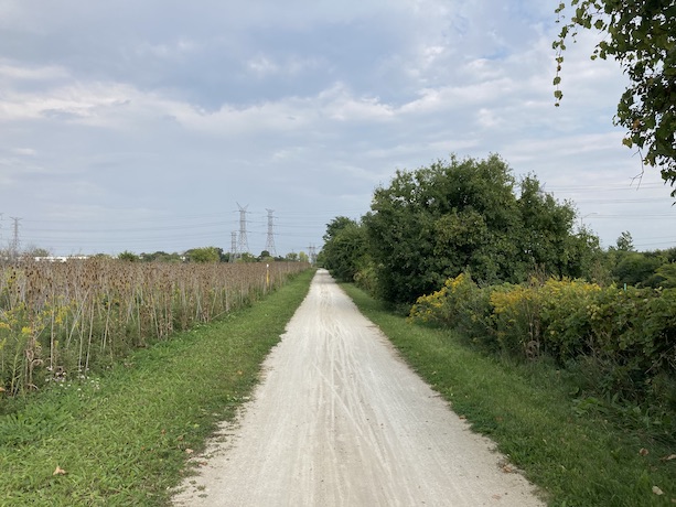 A portion of the IL Prairie Path Batavia Spur