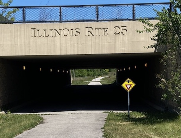 An underpass under Route 25