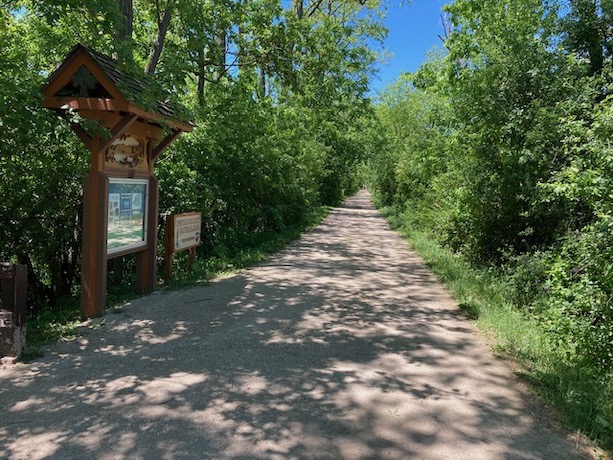 A portion of the Illinois Prairie Path near Wheaton