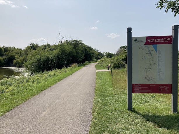 In the Skokie Lagoons near the Chicago Botanic Garden