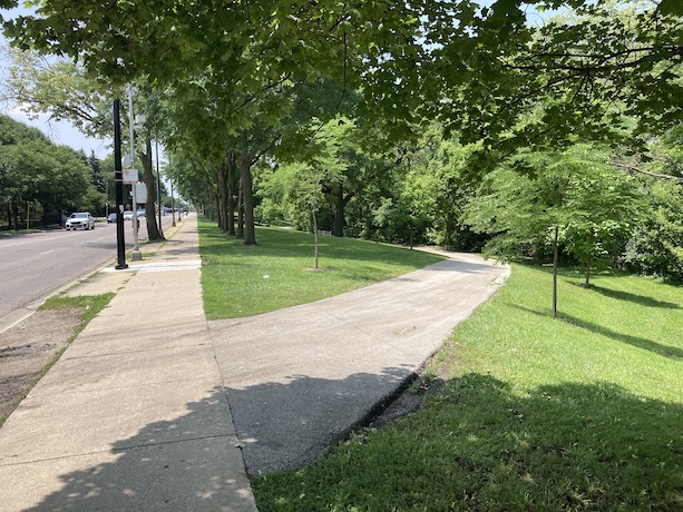 Southern end of the trail near Foster Ave and Pulaski Rd in Chicago, IL