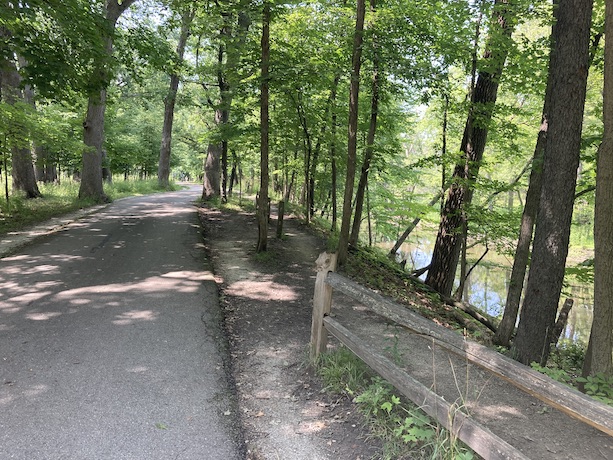 Alongside the North Branch of the Chicago River