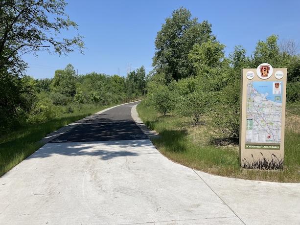 Southern endpoint of the Pennsy Greenway Trail near 101st Ave and Clark Rd (near Crown Point, IN)