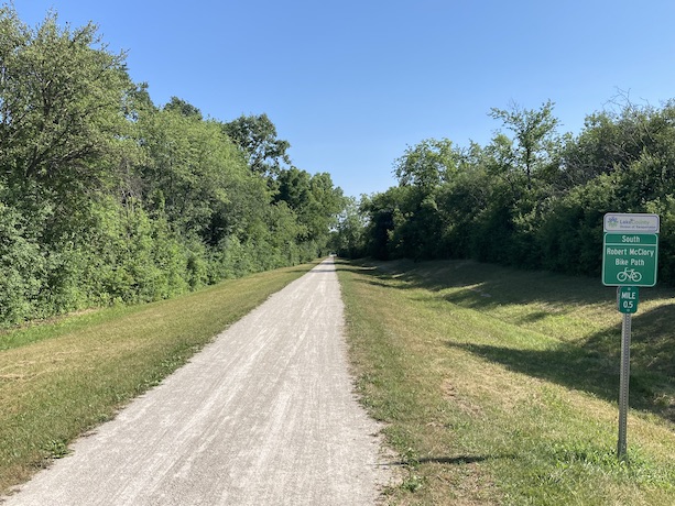 Robert McClory Trail near northern endpoint