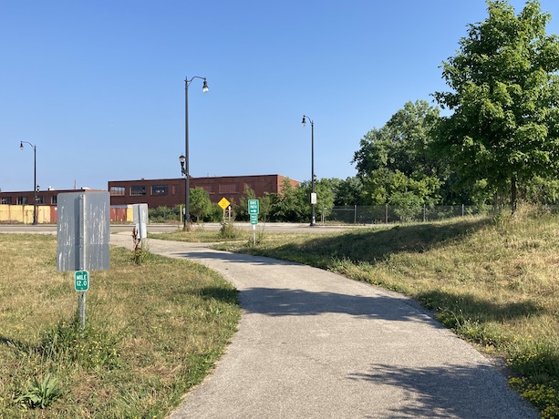 Mile 12 of the trail in North Chicago