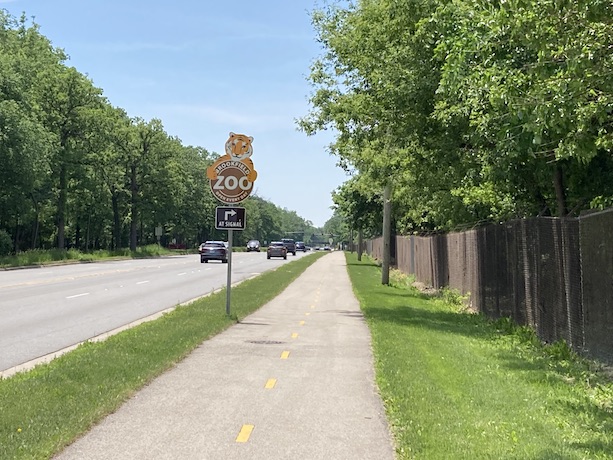 trail near Brookfield Zoo