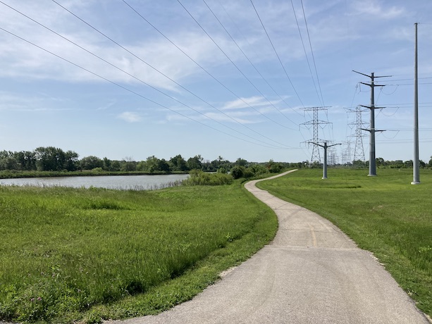 trail along salt creek marsh