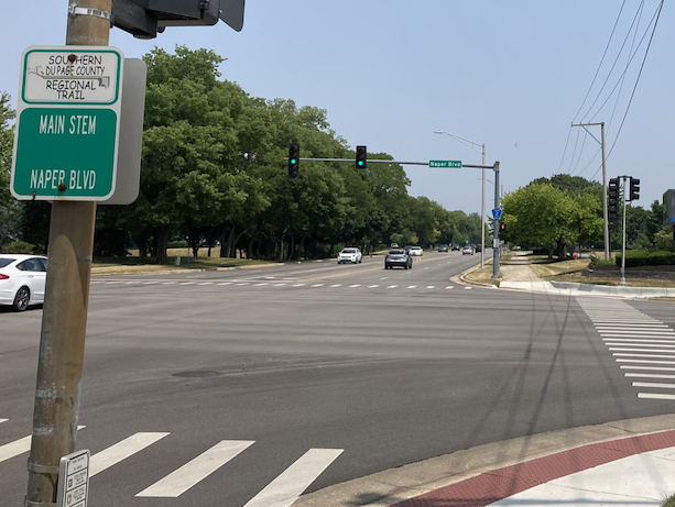 Intersection of Hobson Rd and Naper Blvd