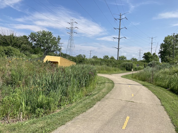 An underpass on the trail