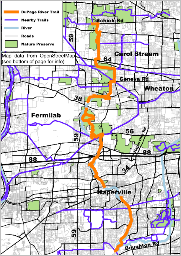 Water Fall Glen Trail Map