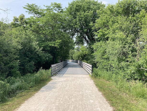 The bridge on the trail in Winfield, IL