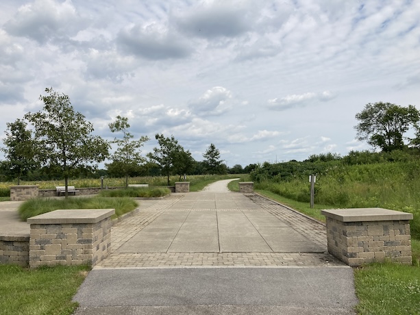 Near the Sugar Creek Admin Center (trail is dirt south of here)